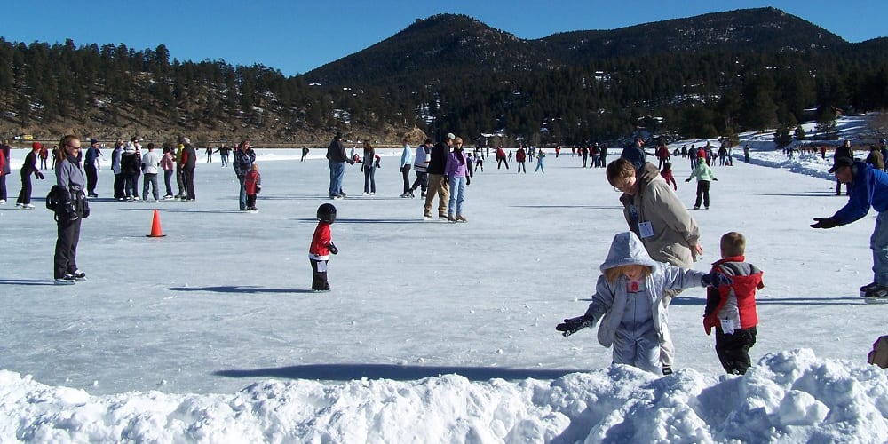 Evergreen Lake Ice Skating