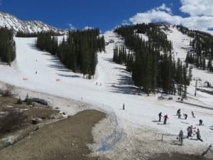 Arapahoe Basin Base Lodge Sun Deck View