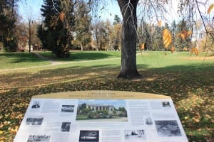 Cheesman Park Interpretive Sign