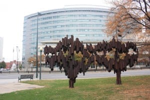 Civic Center Park Rusted Metal Art