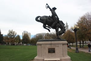 Civic Center Park Cowboy Statue