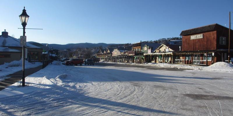 Grand Lake CO Downtown Winter