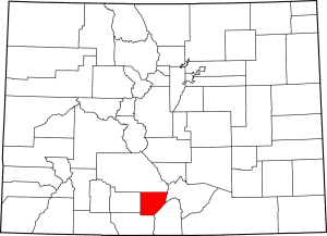 Alamosa County Colorado Map