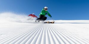 Skiing Fresh Corduroy