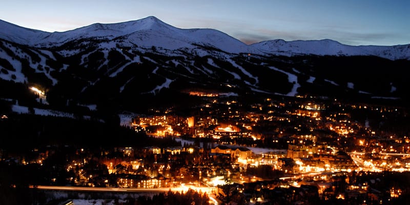 Malam Musim Dingin Breckenridge Colorado