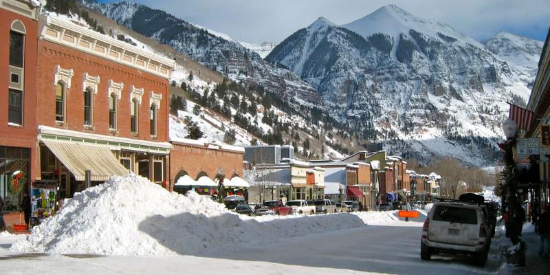 Colorado du centre-ville de Telluride