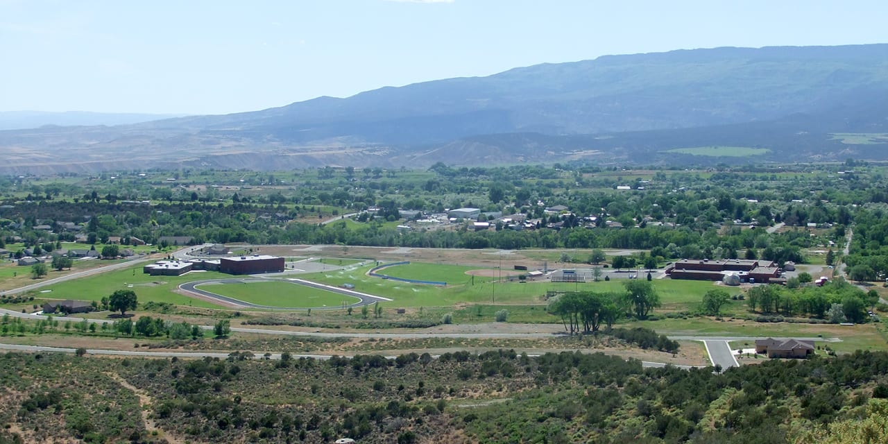 Cedaredge Colorado From Cedar Mesa
