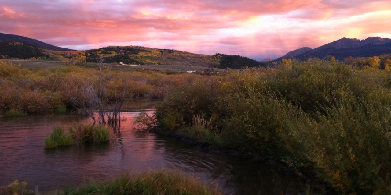 Gore Range Summit County Colorado Autumn Sunset