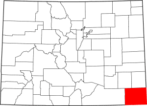 Baca County Colorado Map