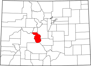 Chaffee County Colorado Map