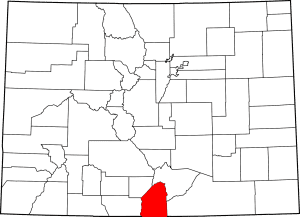 Costilla County Colorado Map