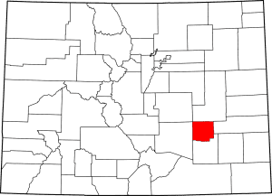 Crowley County Colorado Map