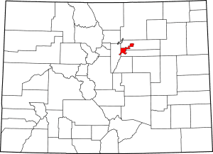 Denver County Colorado Map