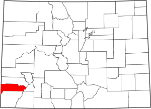 Dolores County Colorado Map