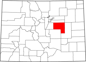 Elbert County Colorado Map