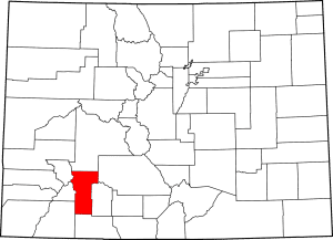 Hinsdale County Colorado Map