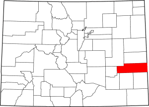 Kiowa County Colorado Map