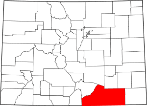 Las Animas County Colorado Map