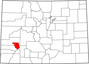 Ouray County Colorado Map