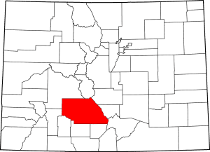 Saguache County Colorado Map