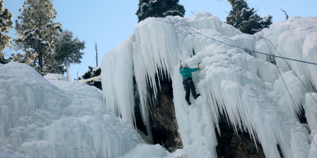 Ouray Ice Park Climber