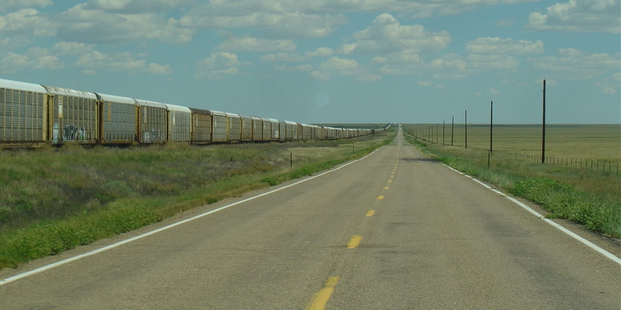 Sugar City Colorado Highway Train