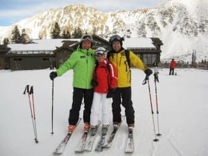 Leon and students at Arapahoe Basin