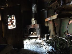 Loveland Pass Ski Shack Fireplace