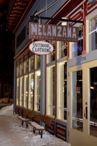 Melanzana Leadville Colorado Storefront Winter