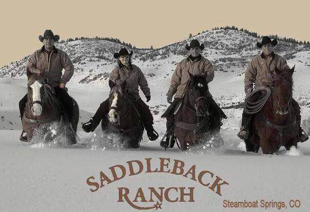 Saddleback Ranch Steamboat Springs Colorado postcard