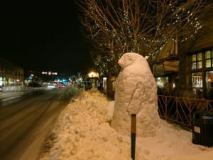 Steamboat Winter Carnival Snow Statue