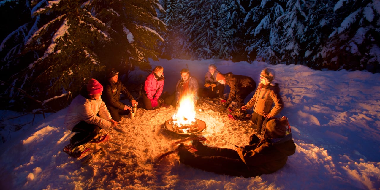 Winter Backcountry Campfire