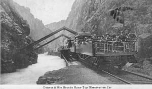 Denver Rio Grande Royal Gorge 1917 Open Observation Car