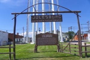 Julesburg Colorado Gateway Welcome Sign