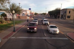 Downtown Lamar Colorado Traffic