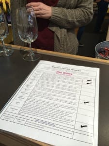 Snowy Peaks Winery Tasting List