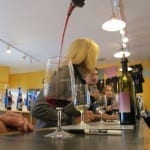Snowy Peaks Winery Tasting Room Pouring Glass