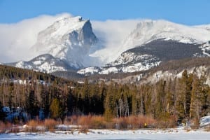 Estes Park Colorado Mountains Winter