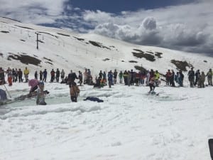 Arapahoe Basin Ski Area Pond Skimming Crowd