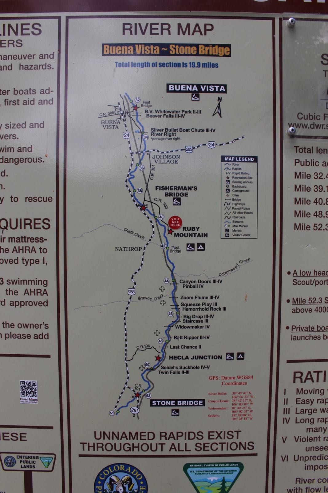 Arkansas River Rafting Map Arkansas River Rafting In Browns Canyon | Colorado Travel Blog
