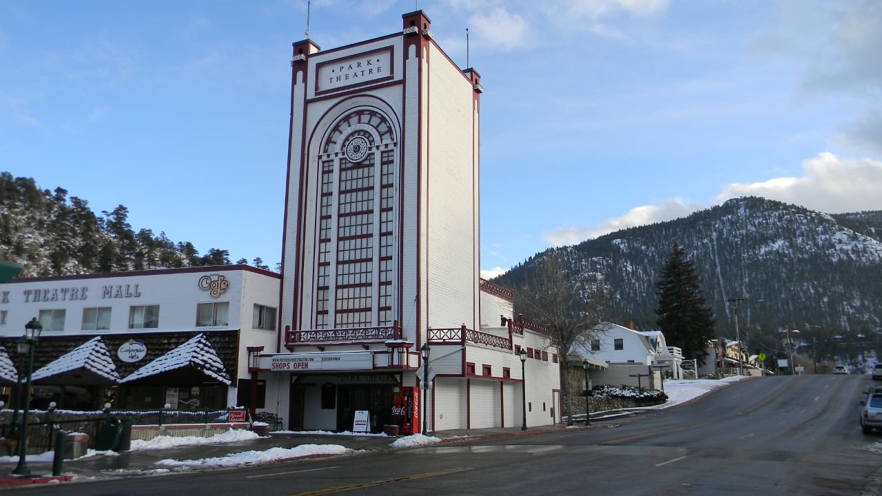 Park Theatre Estes Park Colorado Winter