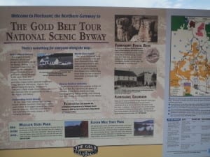 Florissant CO Gold Belt Tour Map