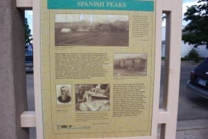 La Veta CO Spanish Peaks Interpretive Sign