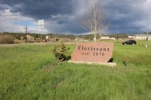 Florissant CO Welcome Sign