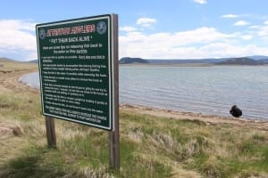 Antero Reservoir Fishing Sign