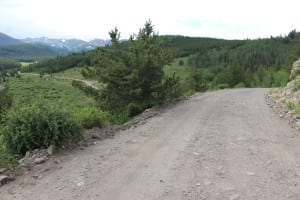 Boreas Pass County Road 33 Aerial View