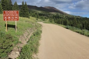 Boreas Pass OHV Sign