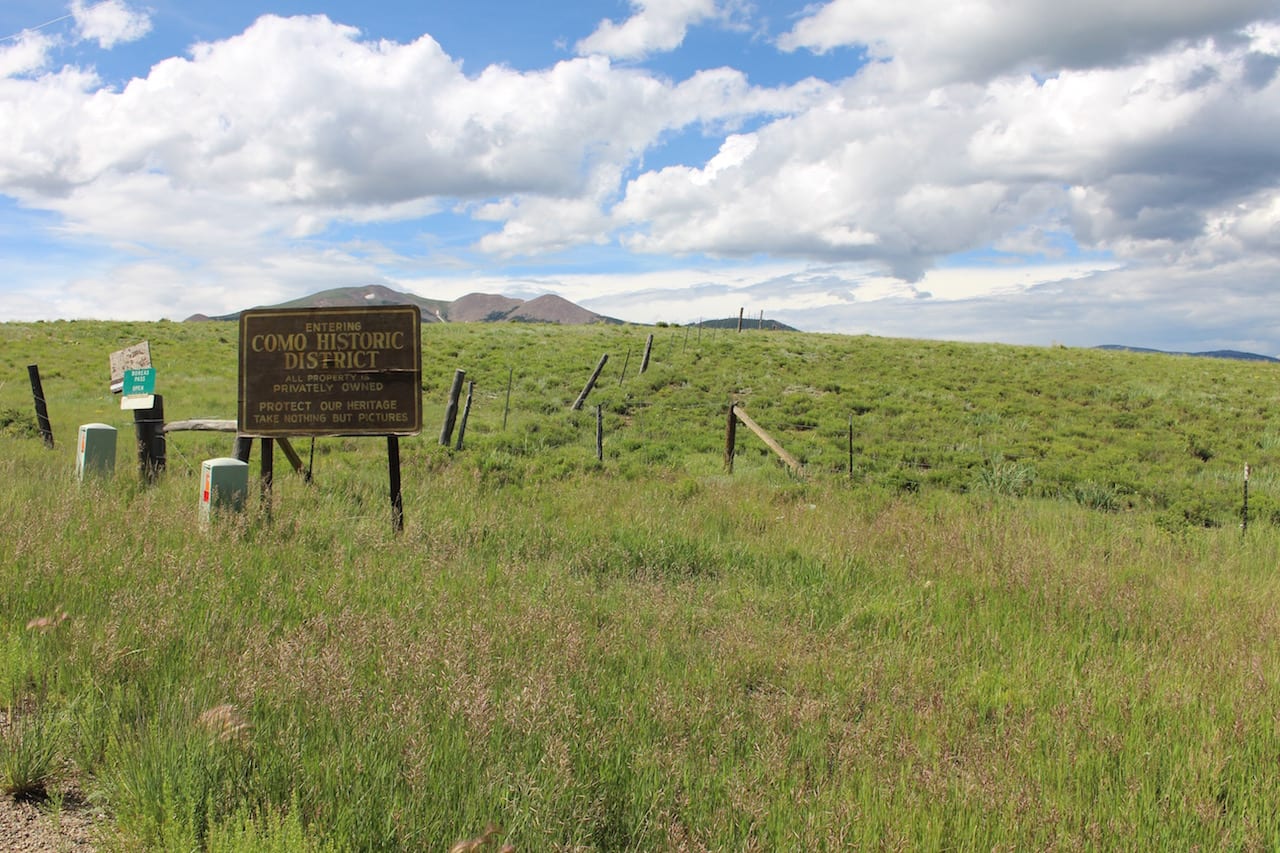 Como CO Historic District Sign