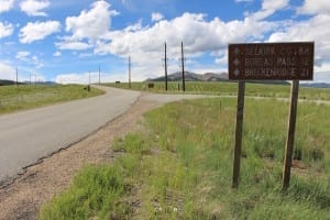 Boreas Pass Milage Sign