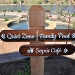 Iron Mountain Hot Springs Sign